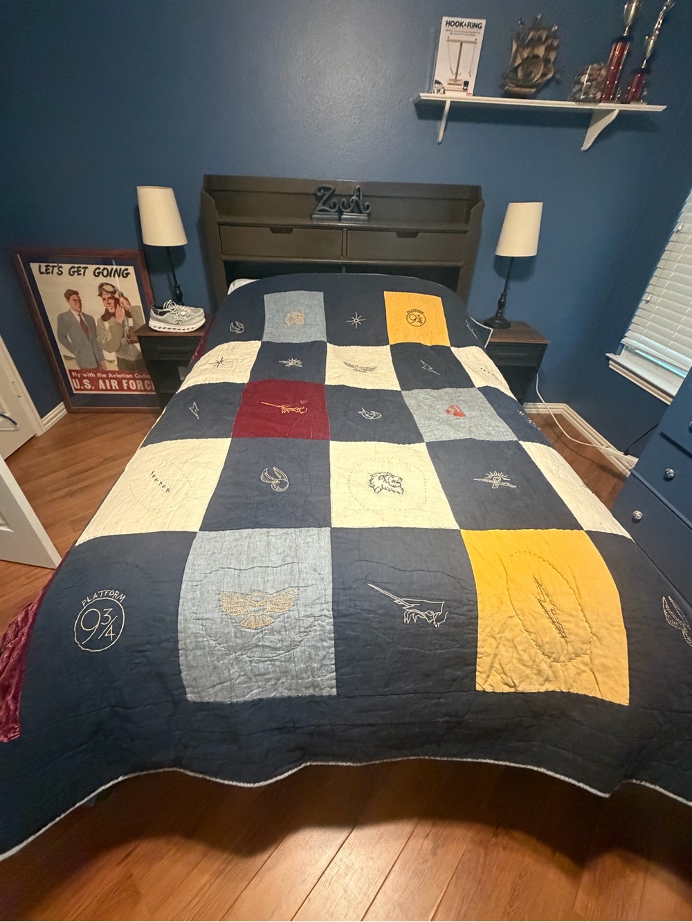 Full/Queen Pottery Barn Harry Potter Quilted Comforter EUC